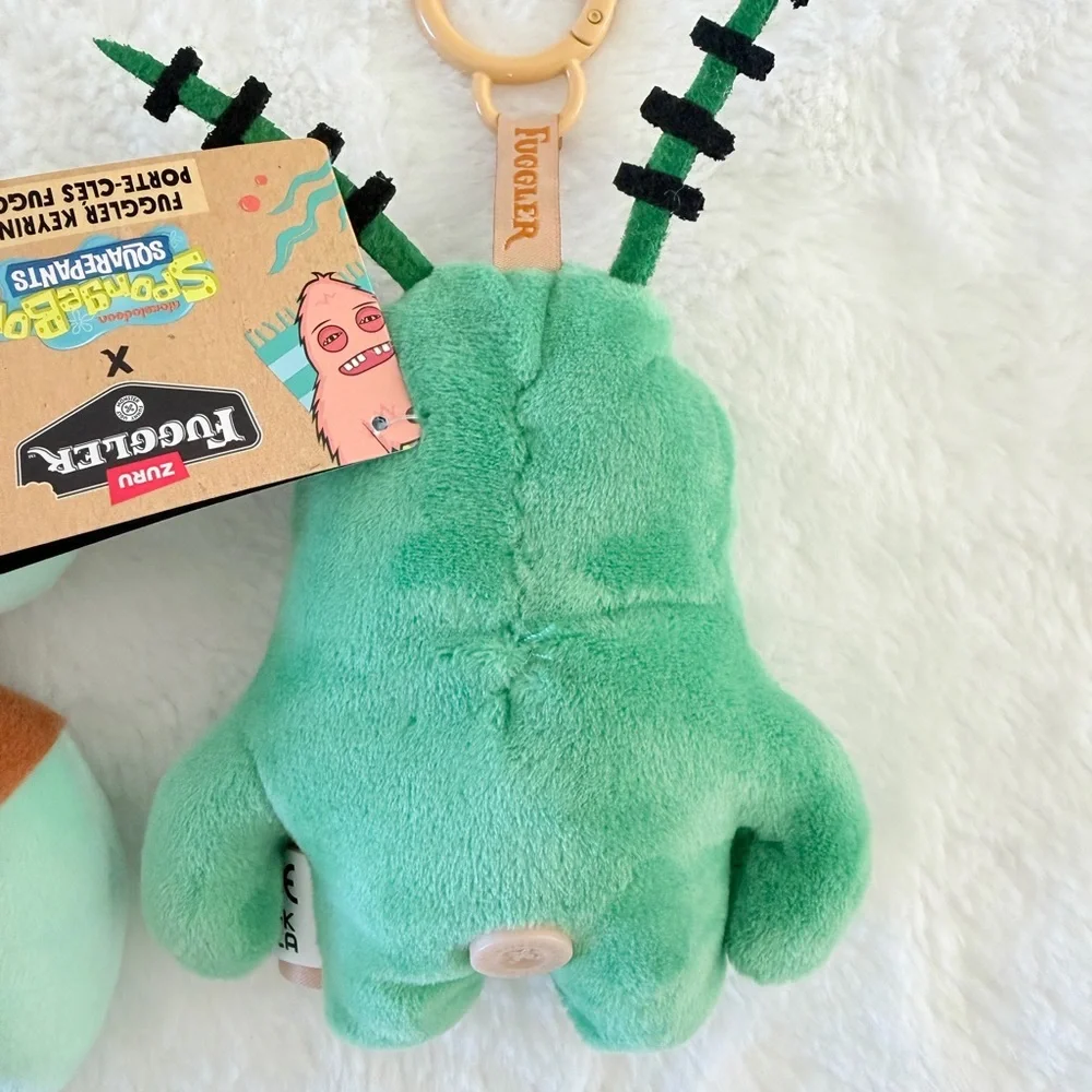Zuru Fuggler SpongeBob Squarepants Plush Keychain Set - Squidward and Plankton - Picture 12 of 12